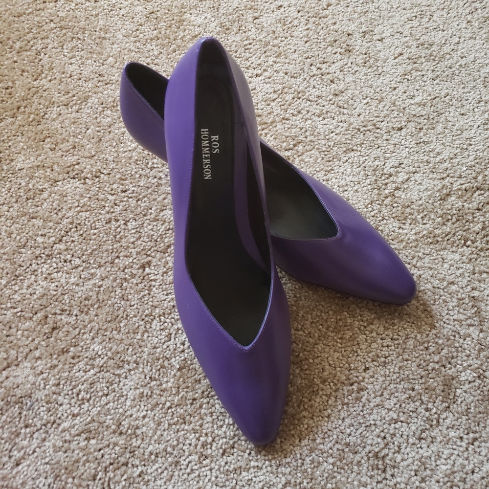 Ross Hommerson vintage fine leather kitten heels